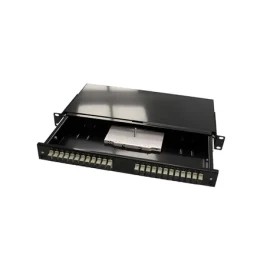 Lanview LSB105BL čierna / Optický patch panel / 24x SC / 1U / 19 palcov (LSB105BL)