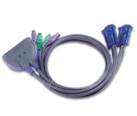 Aten CS-62S / 2- Port KVM PS2 mini / 0.9m káble (CS-62S)