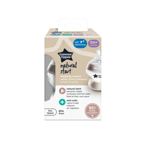 Tommee Tippee Dojčenská fľaša C2N 150ml 1ks / od 0 mesiacov (422400TT)