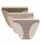 Dámske bavlnené nohavičky 3 ks DIM LES POCKETS COTTON SLIP 3x - DIM - svetlohnedá M