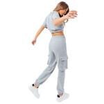 Justhype Sweat Crop T-shirt-Cargo Joggers W LABON004 10
