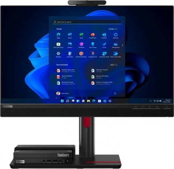 23.8 Lenovo TIO Flex 24v čierna / IPS / 1920x1080 / 6ms / 1000:1 / 250cd-m2 / HDMI / Pivot / VESA / repro (12BNMAT3EU)