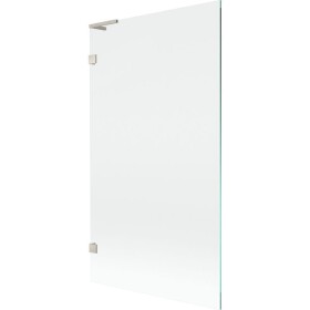 MEXEN/S - Lunar L vaňová zástena FIX 100 x 150, transparent, nikel kartáčovaný 897L-100-000-97-00