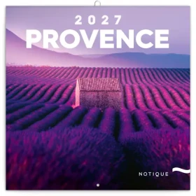 NOTIQUE Provence 2027 / Poznámkový kalendár / 30 × 30 cm / 6 jazykov