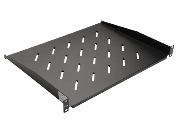 Equip 19" polica čierna / Polica pre rack / 1U / pevná / hĺbka 350 mm / nosnosť 20 kg (328001)