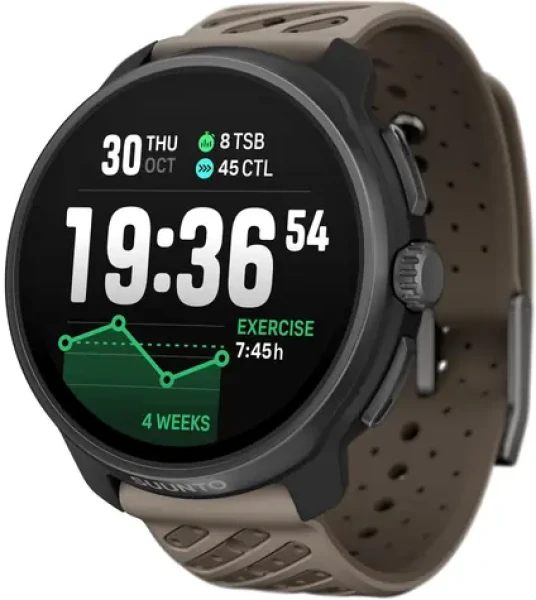 SUUNTO Race 2 Titanium hnedá / múdre hodinky / 1.5" / 466 x 466 / Bluetooth / vodeodolné (6417084214157)
