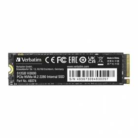 Verbatim Vi3000 512GB / M.2 2280 / R: 3000MBs / W: 2000MBs / IOPS R: 150K W: 100K / MTBF 1mh / 3y (49374-V)
