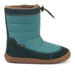 Detské zimné barefoot snehule UP TEX SNOW WOOL Petroleum G3160249-3 - 38