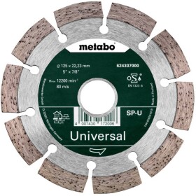 Metabo 624296000 diamantový rezný kotúč Priemer 125 mm Ø otvoru 22.23 mm betón 1 ks; 624296000