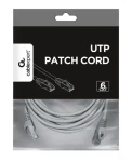Patch kábel Cat6 UTP 7,5 m šedý / Patch kábel / U/UTP / čistá meď / RJ45-RJ45 (PP6U-CU-7.5M)