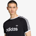 Tričko adidas 3-Stripes Slim Ringer T-Shirt Black S