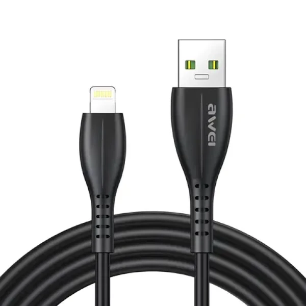 AWEI CL-115L čierna / Dátový kábel / USB - Lightning / 1 m / 2,4 A (CL-115L)