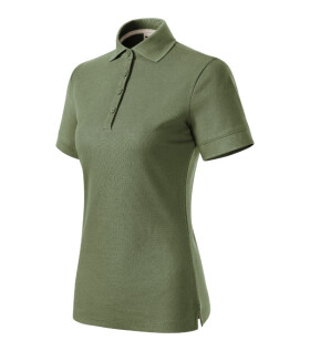 Dámske khaki polo tričko Prime (GOTS) XL