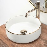 REA - Umývadlo na dosku Sami Gold Edge REA-U6758
