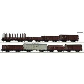 Roco 67127 Sada 8 ks Nákladné vagóny DR III