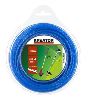 KREATOR Struna do kosačiek KRTGTT2450 / krútená / 2,4 mm / 50 m (KRTGTT2450)