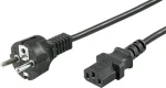 MicroConnect Sieťový napájací kábel Schuko - C13 1m čierna (PE020410)