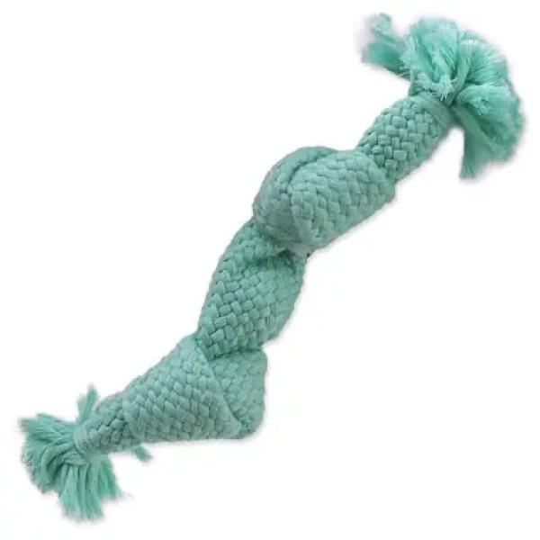 Dog Fantasy Hračka - uzol pískacia modrá 2 knôty 22cm (124-13231)