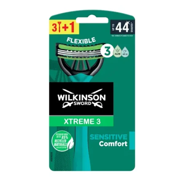 Wilkinson Xtreme3 Sensitive Comfort jednorazové holítka pánska 3+1ks (WJP001)