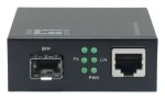 LevelOne GVM-2000 čierna / Media konvertor / RJ45/SFP / 1000 Mbit/s / VLAN / Webový manažment (GVM-2000)