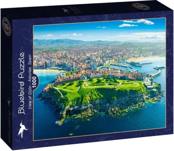 BlueBird Puzzle Pohľad na Gijón, Španielsko
