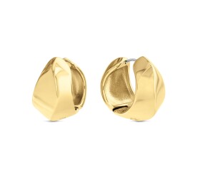 Calvin Klein Moderné pozlátené náušnice Sculpted 35000820