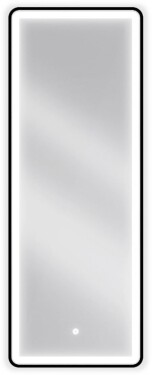 MEXEN - Coro zrkadlo s osvetlením 45 x 120, LED 6000K, čierny rám 9817-045-120-611-70