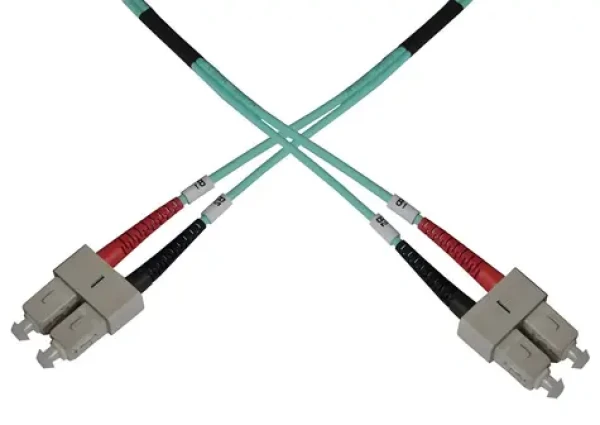 OEM / Optický patch kábel duplex SC-SC / Multi mode 50/125 OM3 / 7m / Modrá (8595589813247)