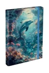 BAAGL Dosky na školské zošity A4 Delfín / 23x32x3 cm (A-34821)