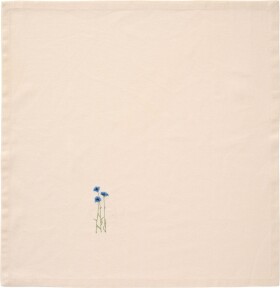 Ib Laursen Látkový obrúsok s výšivkou Flora Blue Cornflowers