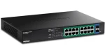 Trendnet TPE-TG182ES / Switch / 16x GLAN PoE+ / 2x SFP / 240 W / L2 Managed (TPE-TG182ES)