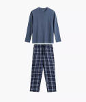 Atlantic NMP-393 dlhé/r S-2XL pánske pyžamo tmavě modrá S