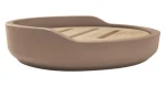 Spirella SYBELLA matné cappuccino / Mydelnička / Polyresin / Drevo