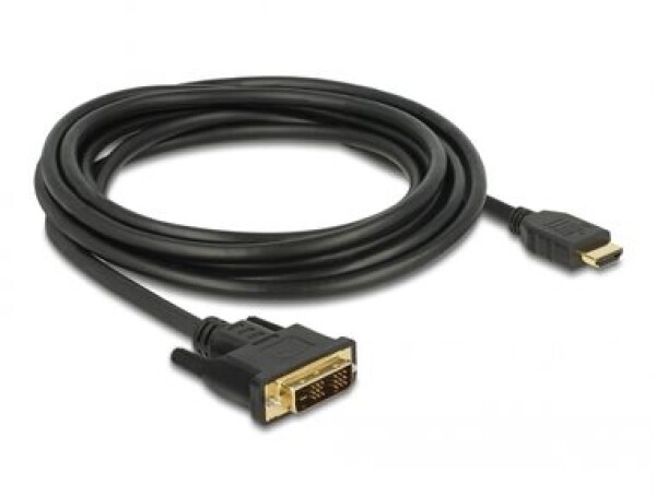 DeLock Kábel HDMI - DVI 18+1 3M / obojsmerný (85585)