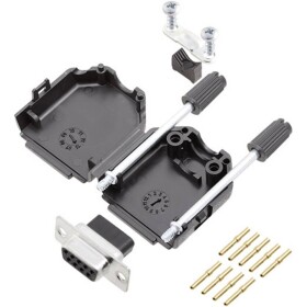 Encitech DPPK09-BK-DBCS-K 6355-0078-11 sada D-SUB zásuvková lišta 180 ° Pólov: 9 krimpované 1 ks; 6355-0078-11