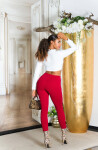 Sexy Must Have basic Highwaist pants CAPPUCCINO L