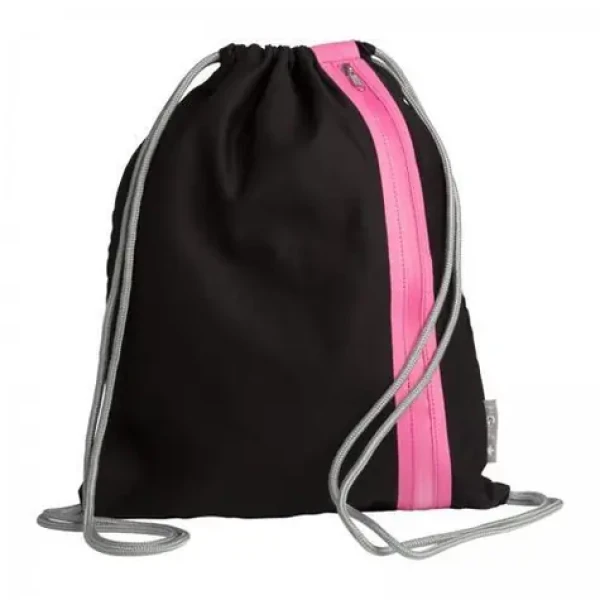 Pagna Go čierna/tmavo ružová / Športová taška / bavlna, polyester / 46x36 cm / 6 l (99522-34)