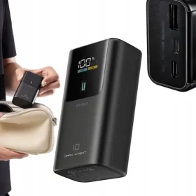 Cuktech PB1055 55W PowerBanka sivá / 10000mAh / 2x USB-C + USB-A (6977556351358)