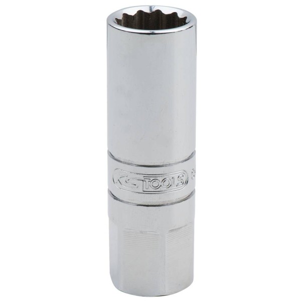KS Tools 918.3990 3/8" CHROMEplus® špeciálna objímka na zapaľovacie sviečky, tenkostenná, 14 mm; 918.3990