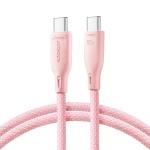Joyroom Multi-Color Series S-A34 Nabíjací kábel USB-C(M) - USB-C(M) 60W 1m ružová (6941237110176)