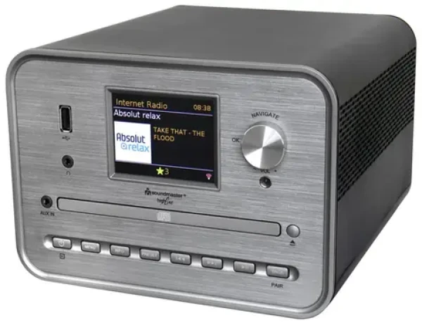 Soundmaster High line ICD1050SW / Hybridné rádio s CD prehrávačom / FM-RDS / DAB+ / Wi-Fi / Bluetooth / USB / 2x7W (ICD1050SW)