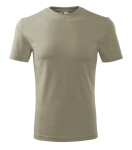 Klasické nové pánske tričko light khaki S