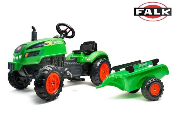 FALK Šliapací traktor 2048AB X Tractor s vlečkou a otváracou kapotou