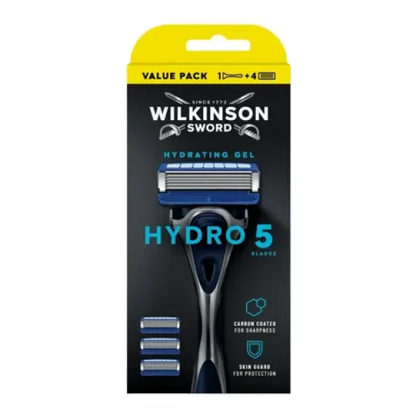 Wilkinson Hydro5 Skin Protection Clampack holiaci strojček + náhradná hlavica 4ks (WPS036)