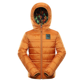 Dětská oboustranná bunda hi-therm ALPINE PRO EROMO golden oak varianta pb 128-134