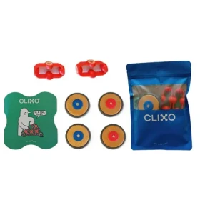 Clixo Wheels - 4 kolesá a 2 spojky Magnetická stavebnica