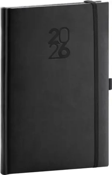 NOTIQUE Týždenný diár Aprint Top 2026, čierny, 15 x 21 cm (PGD-TA5AT-6001)