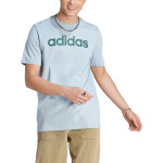 Tričko adidas Essentials Single Jersey Linear vyšitým logom IJ8651