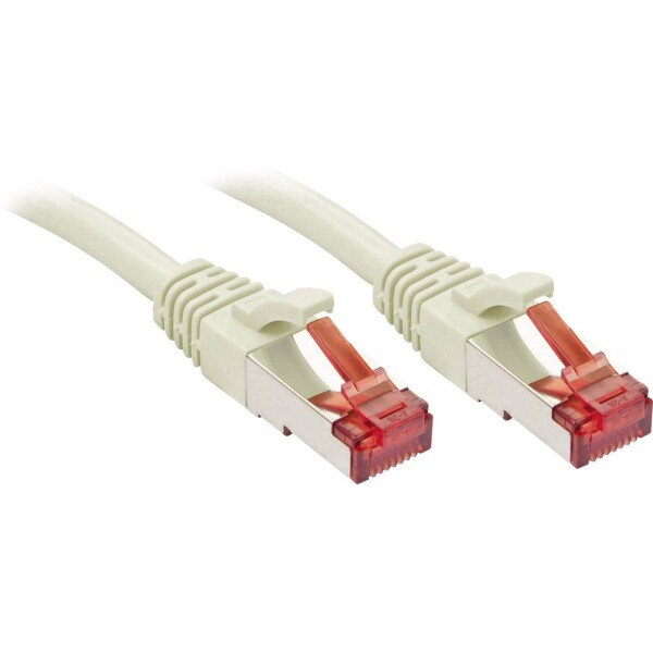 LINDY 47710 RJ45 sieťové káble, prepojovacie káble CAT 6 S/FTP 20.00 m sivá s ochranou 1 ks; 47710