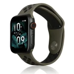 Beline Sport Silicone hnedo-čierny / Športový pásik pre Apple Watch / 38/40/41 mm